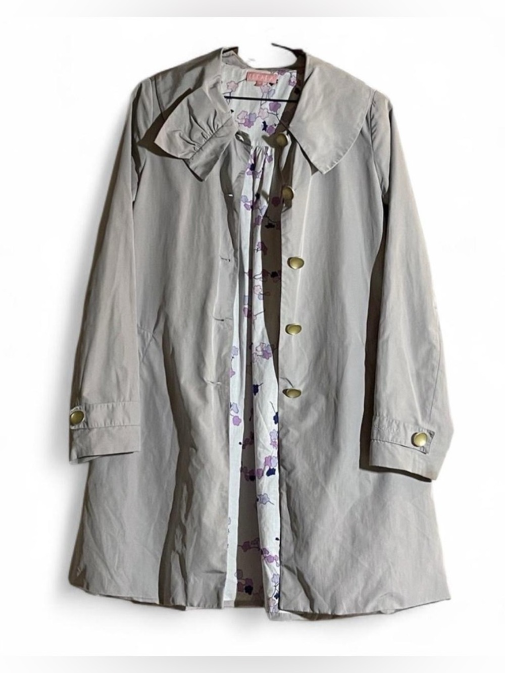 Escada Silver Floral Edge Flowy Jacket preteen teen girls 16 XL